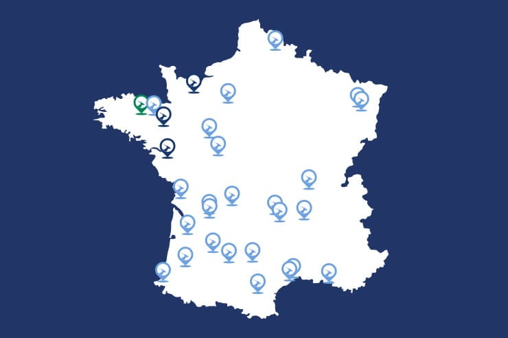 Réseau de distributeurs Antilope VAN en France